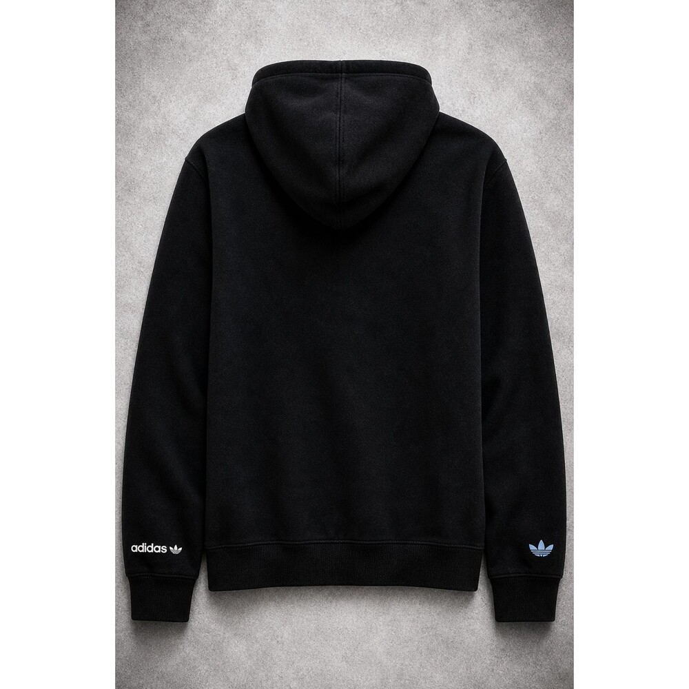 ADIDAS ALWAYS ORIGINAL HOODIE M BLACK TREFOIL FRUIT GRAPHIC RARE - Picture 2 of 8
